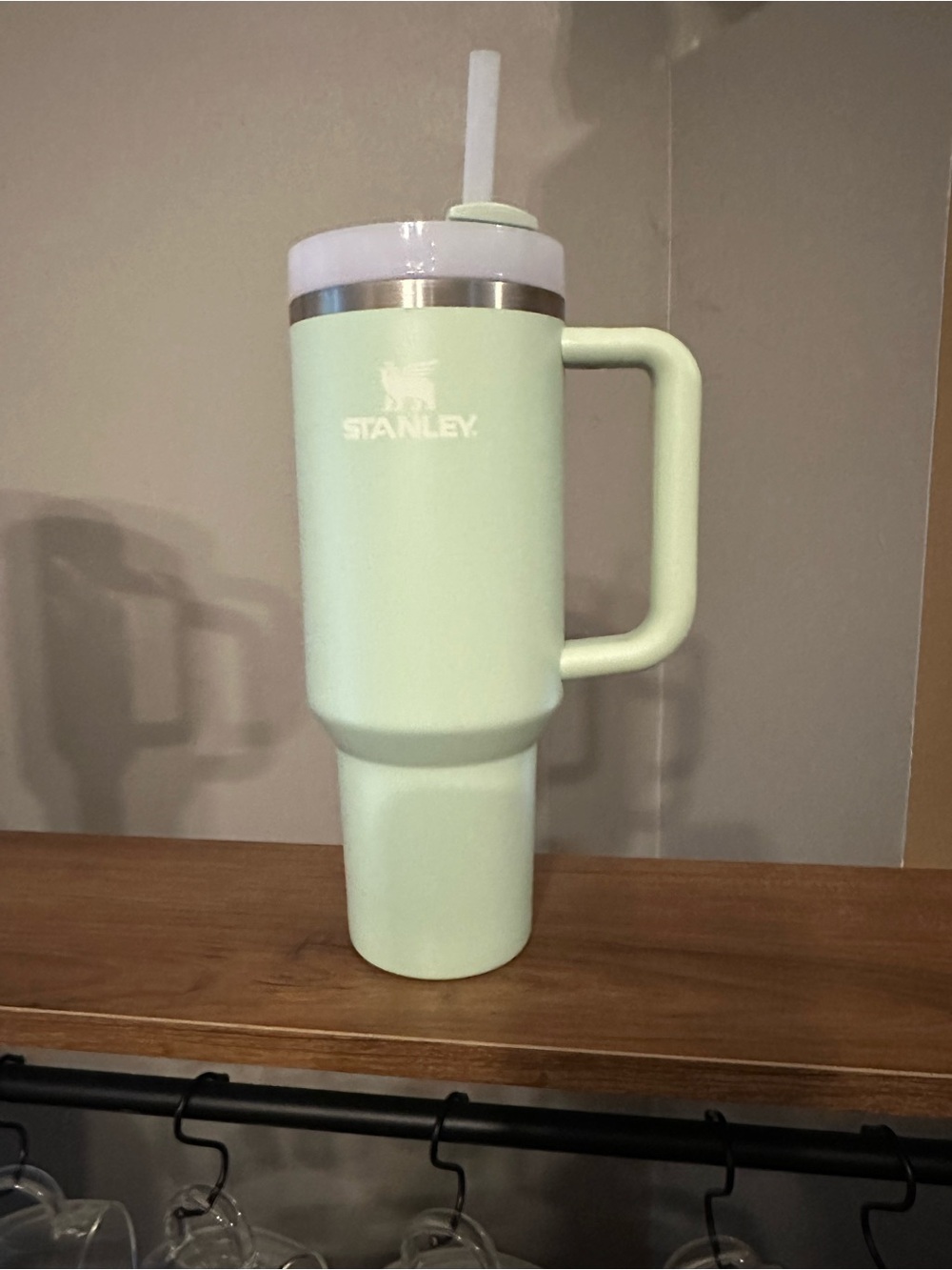 Stanley Mint Green Insulated Tumbler with Handle & Straw